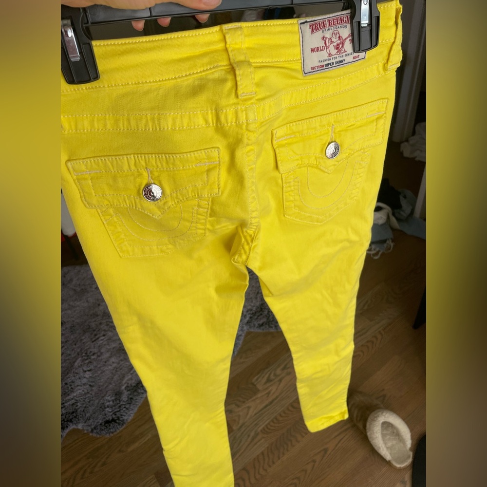 True Religion Bright Yellow Jeans